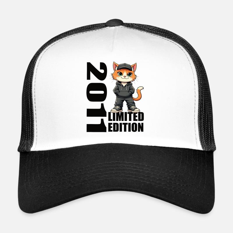 Limited Edition 2011 Geburtstag 2011 Geboren - Trucker Cap - Weiß/Schwarz