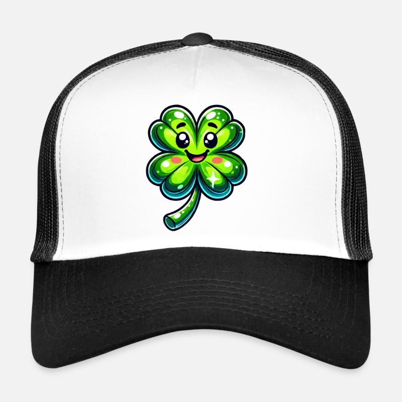cloverleaf - Trucker Cap - white/black