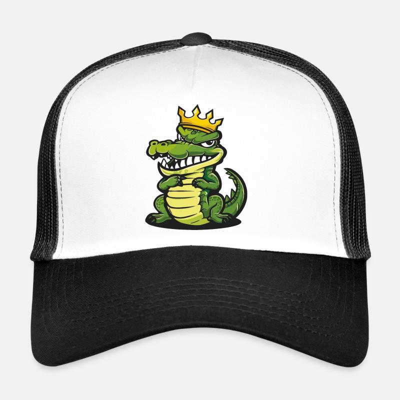 Alligator Cartoon Krone Trucker Cap