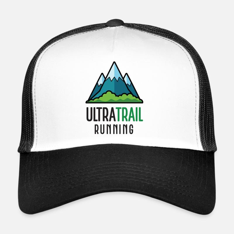 Ultra Trail Running - Casquette trucker - blanc/noir