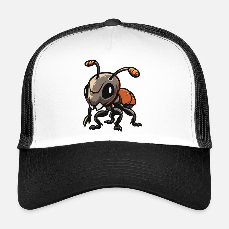 Ant Comic - Trucker Cap - white/black