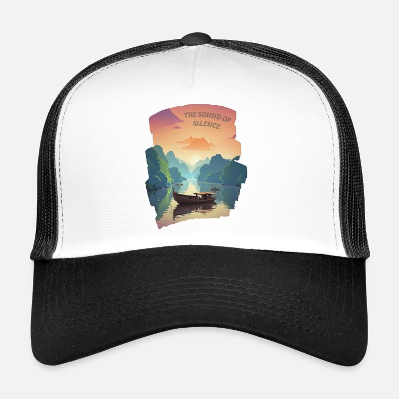 Le son du silence - Soleil couchant Casquette trucker 