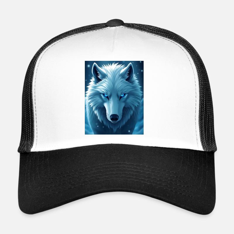 Anime Snow Wolf Trucker Cap