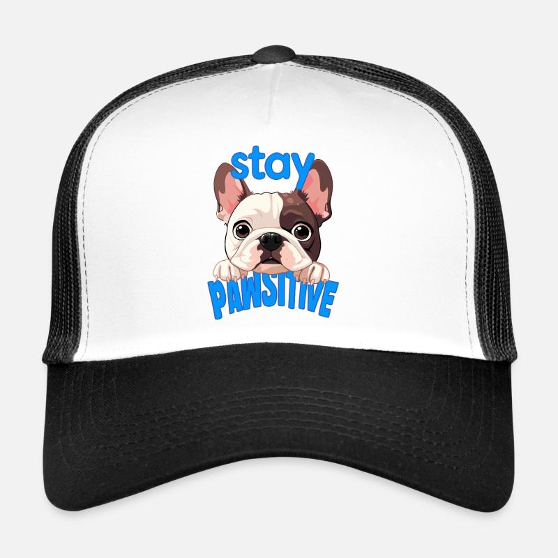 Bouledogue français Stay Pawsitive Casquette trucker 