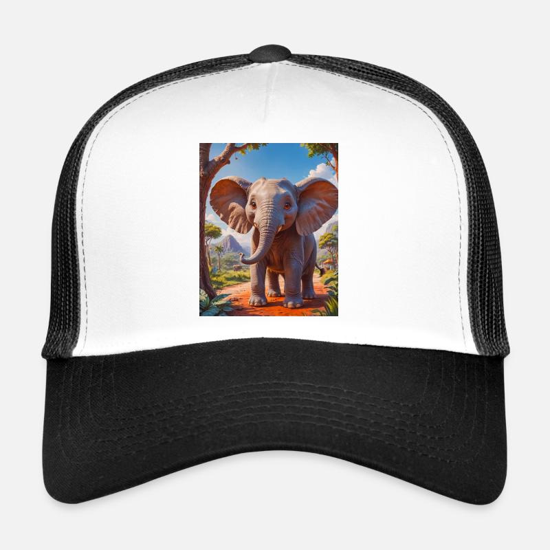 super cute african animals– elephant Trucker Cap