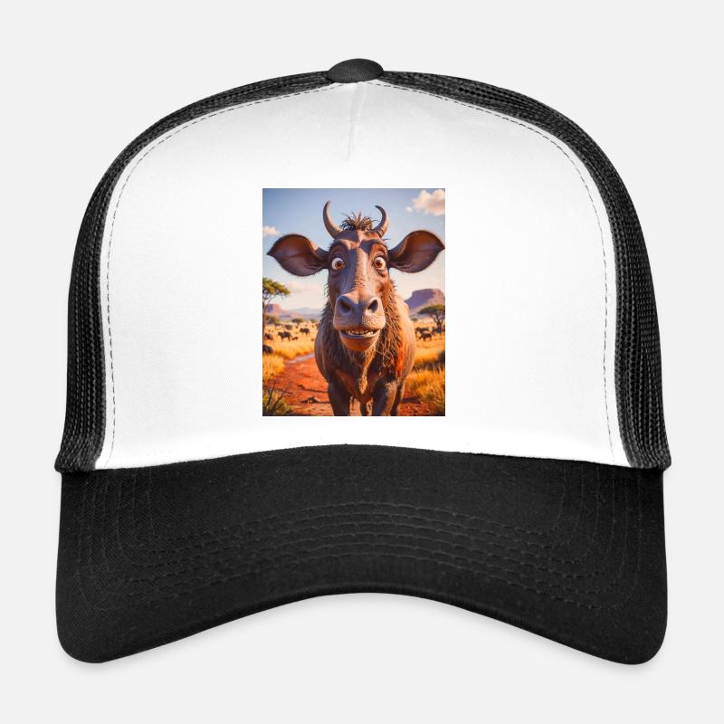 super cute african animals– Wildebeest Trucker Cap