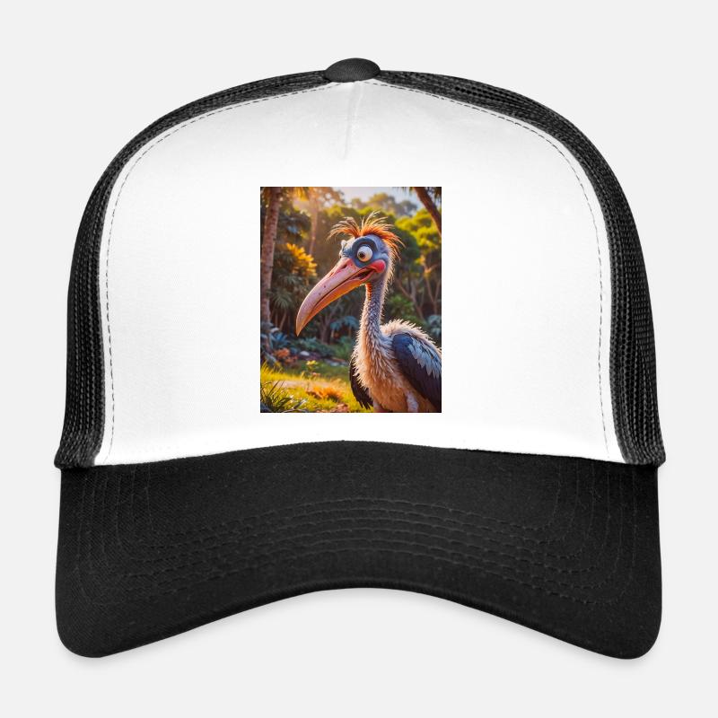 animaux africains super mignons – Cigogne marabout Casquette trucker 
