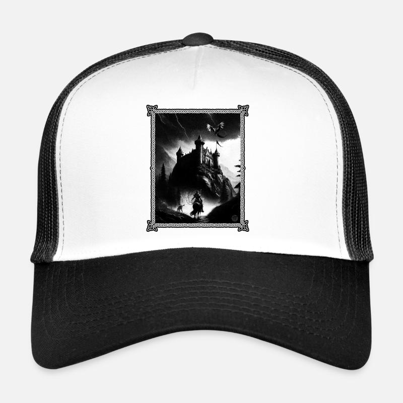 Épée et Sourcerie - Casquette trucker  - blanc/noir
