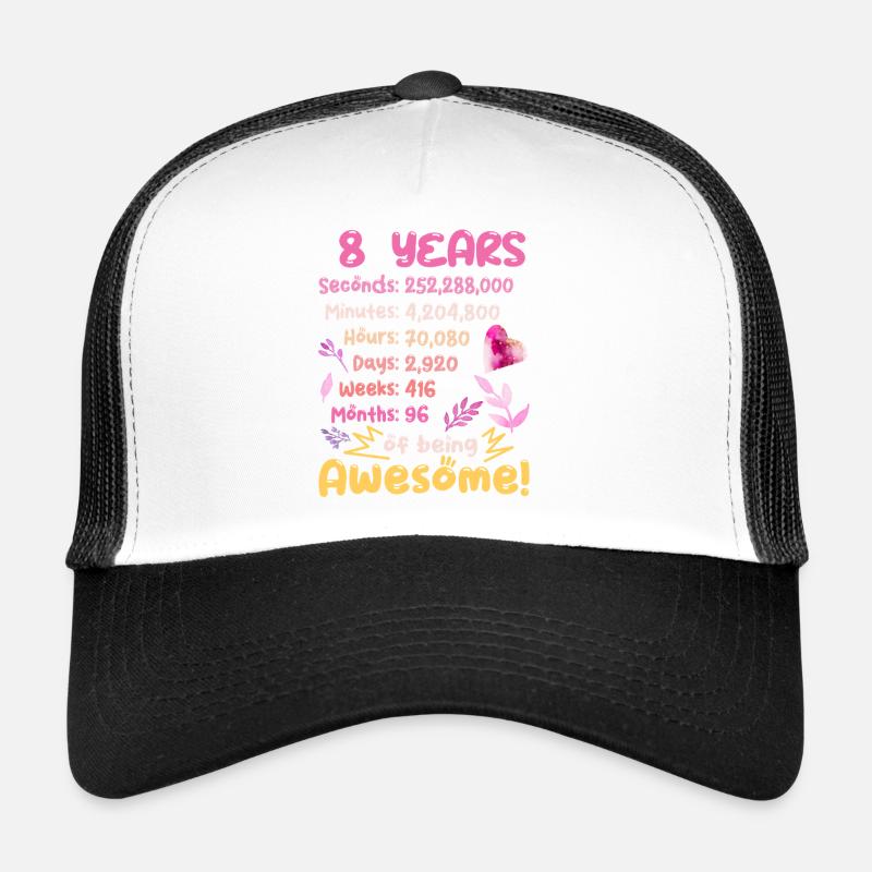 8 ans ! Cadeau d’anniversaire pour 8 ans Casquette trucker 