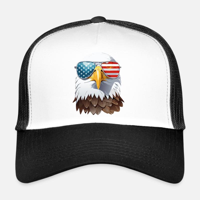 eagle head - Casquette trucker  - blanc/noir