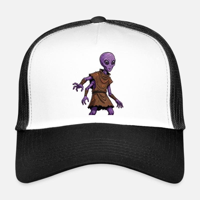 Alien 1 - Trucker Cap - Weiß/Schwarz