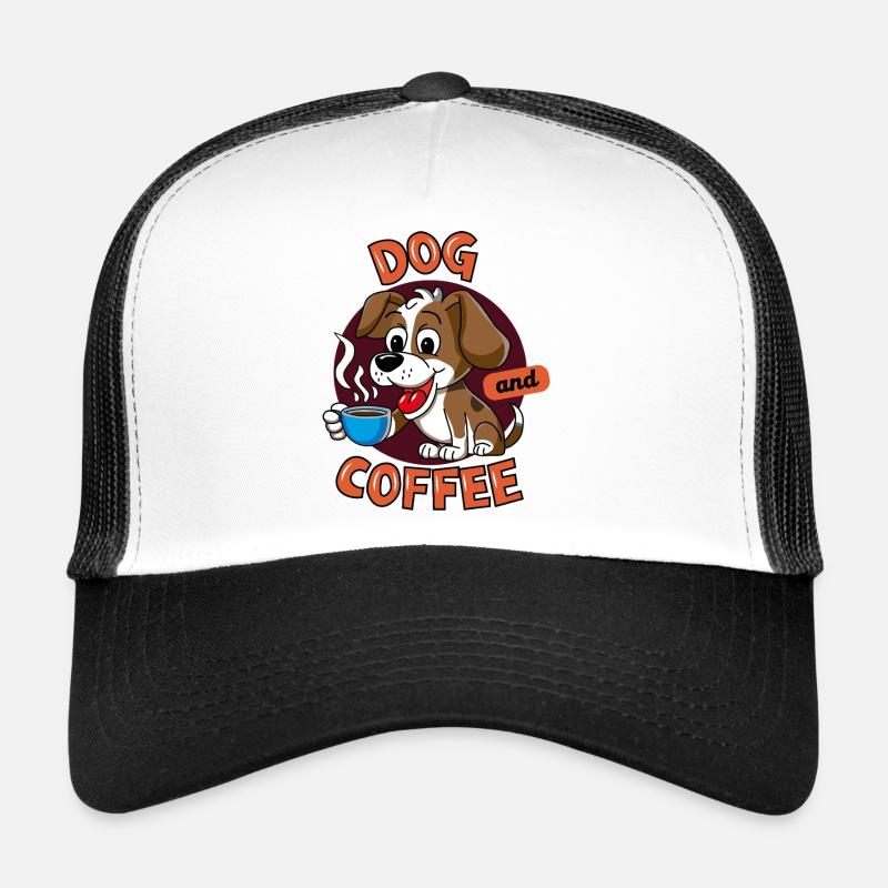 Hund&Kaffee - Trucker Cap - Weiß/Schwarz