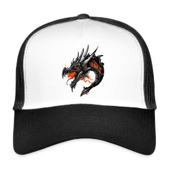 Dragon - Casquette trucker  - blanc/noir - Devant