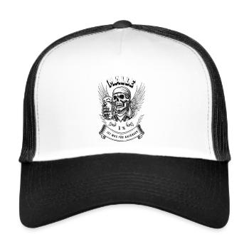 Malle is for beginners - Trucker Cap - white/black - Front