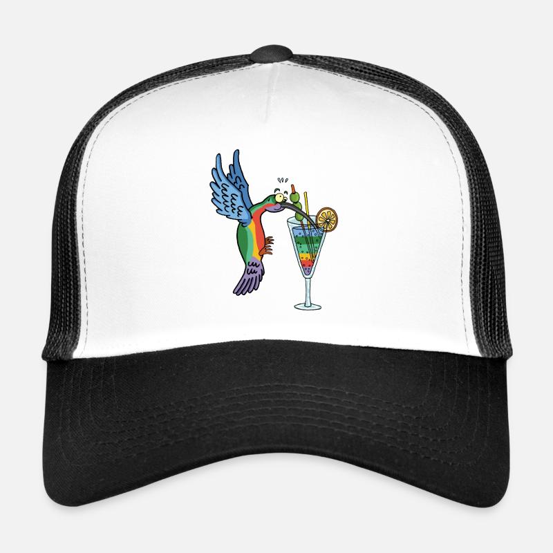 Colibri et cocktail Casquette trucker 