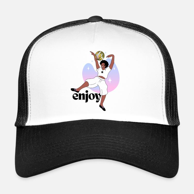 Disco Dancing Empreinte digitale Illustration Casquette trucker 