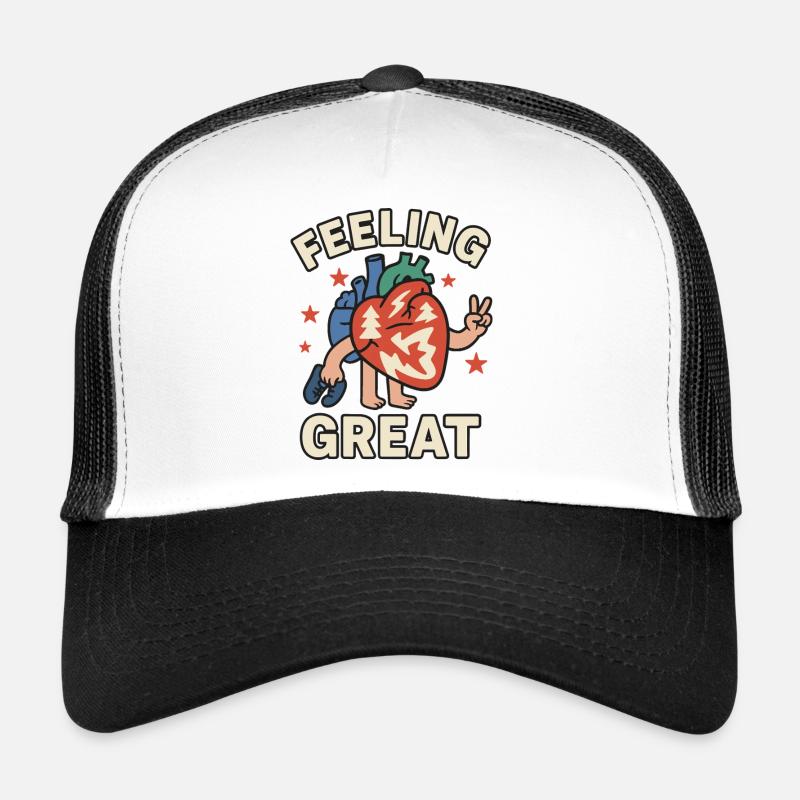Feeling Great - Trucker Cap - white/black