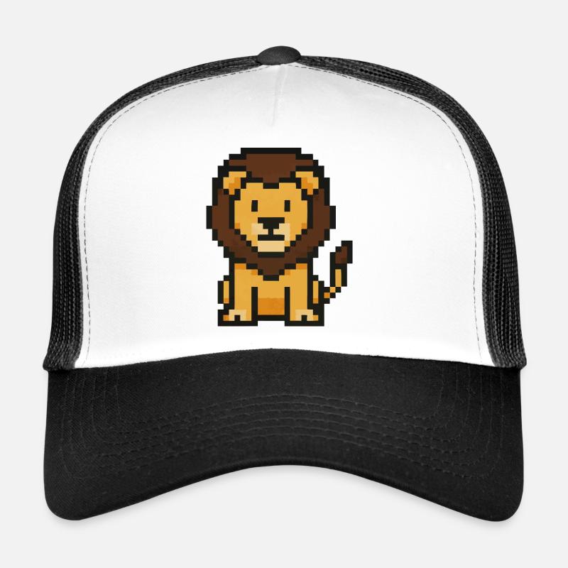 Lion Pixel Casquette trucker 