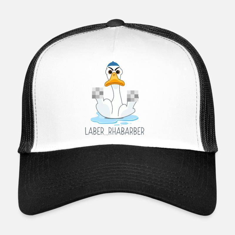 Dictons amusants de rhubarbe Laber Casquette trucker 