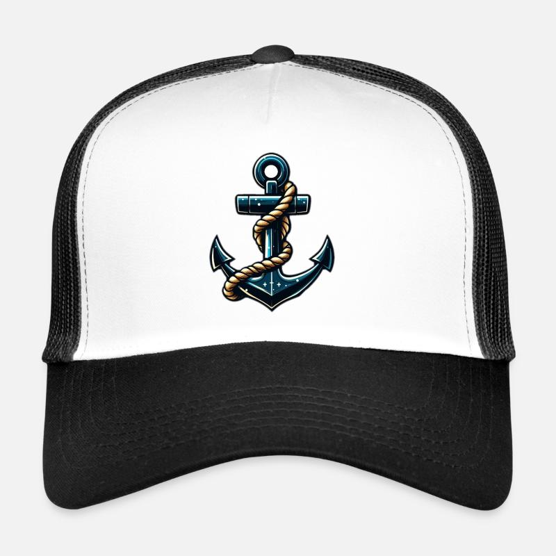 Ancre dans l’essence avec corde Casquette trucker 