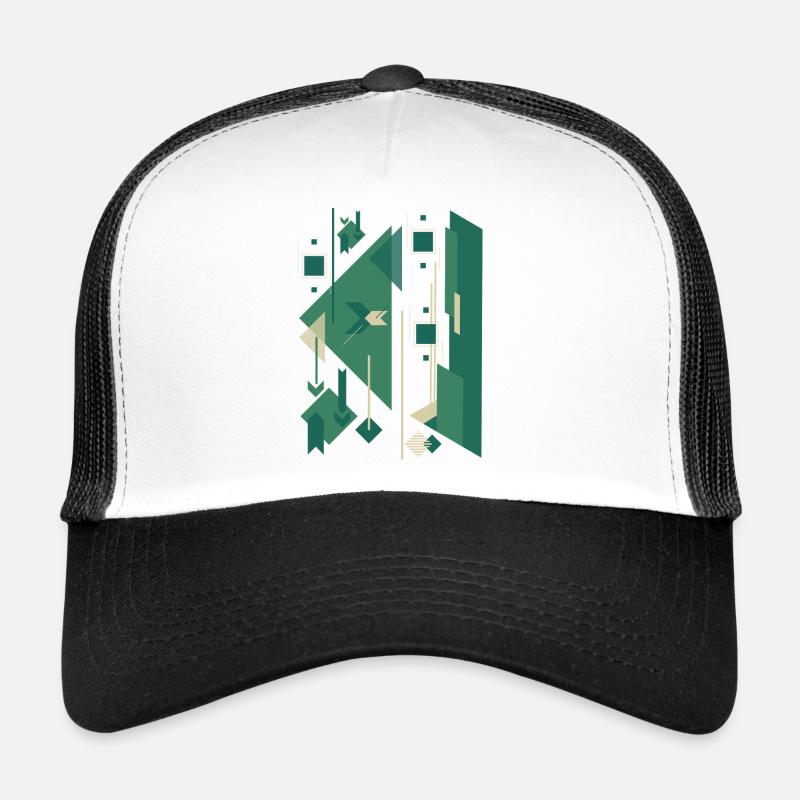 Figure gomtrique abstraite Casquette trucker 