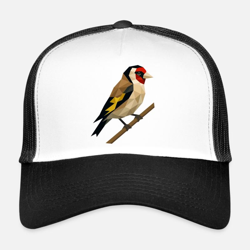Chardonneret polygonal – Élégance géométrique Casquette trucker 