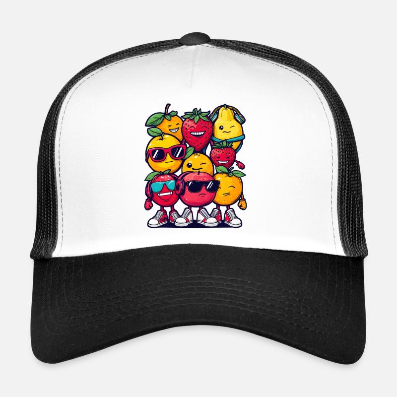 Fruit Squad – 🍓 🍊 🍉 Dessin animé Casquette trucker 
