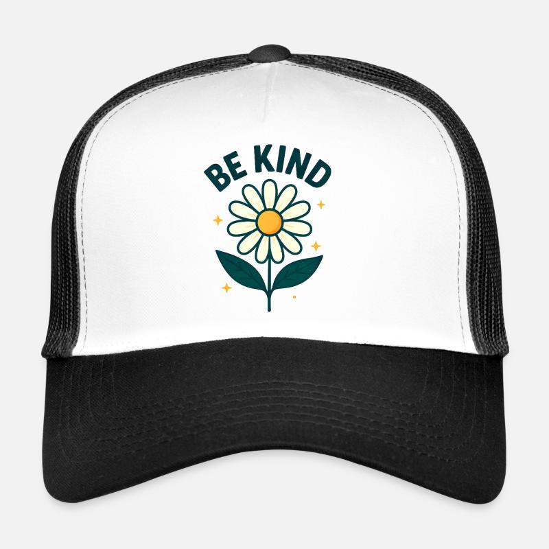 Fleur inspirante avec message Casquette trucker 