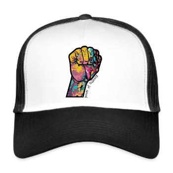 Power of Culture - Hand Graffiti - Trucker Cap - white/black - Front