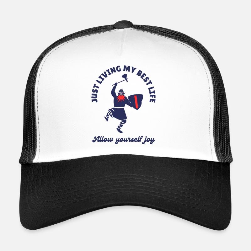 EnjoyDark - Trucker Cap - white/black