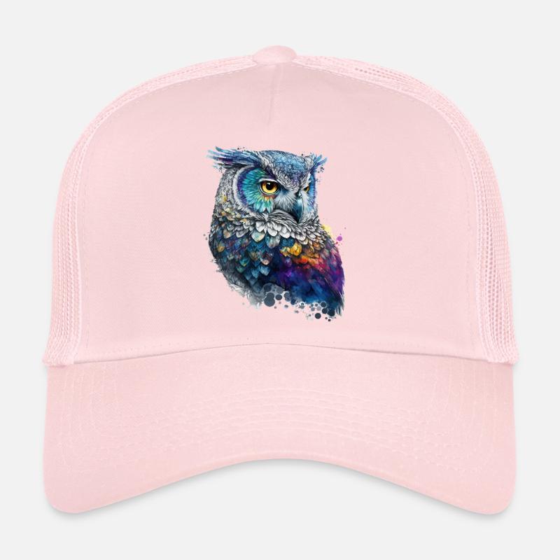 Aquarell Eule Trucker Cap