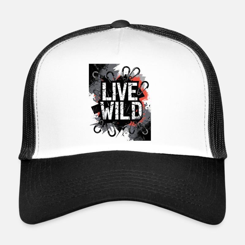Conception de graffitis sauvages en direct Casquette trucker 