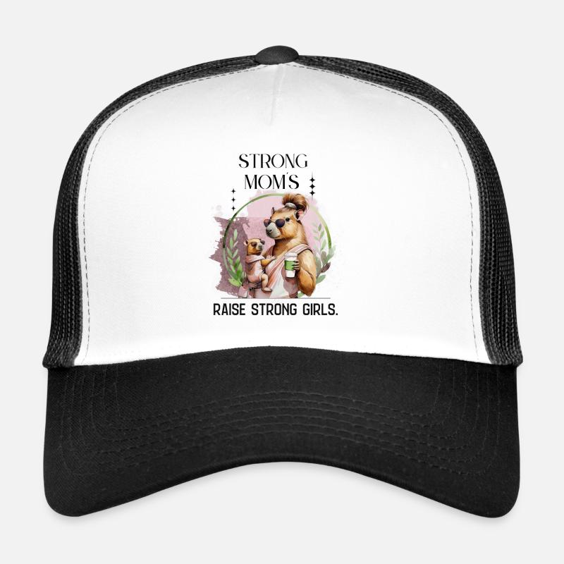 Mamans fortes élèvent des filles fortes – Maternité calme D Casquette trucker 