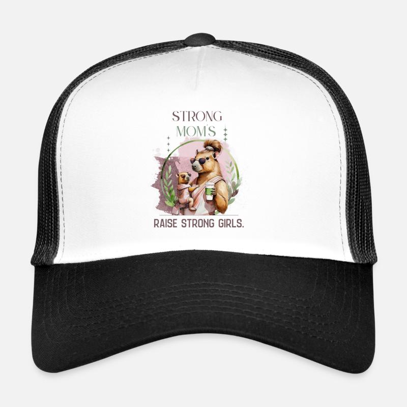 Mamans fortes élèvent des filles fortes – Maternité calme D Casquette trucker 
