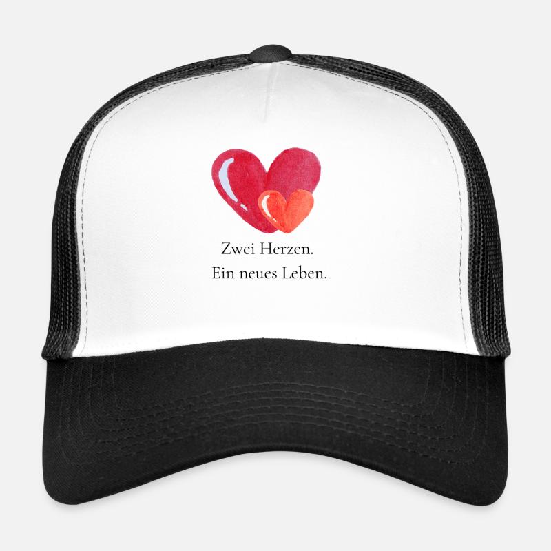 Two hearts, one beginning full of love Trucker Cap