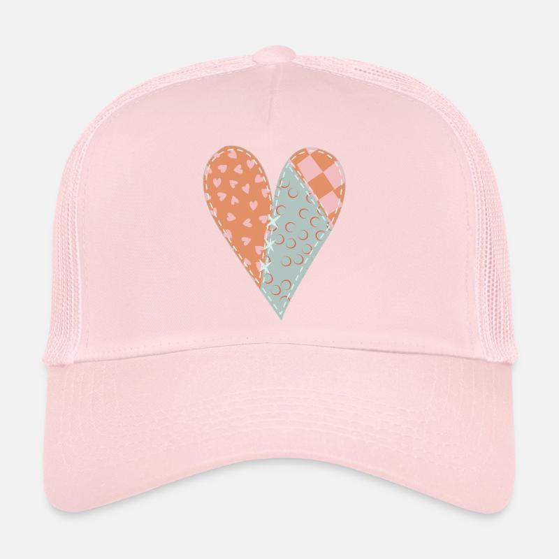 Patchwork Heart No8 Trucker Cap