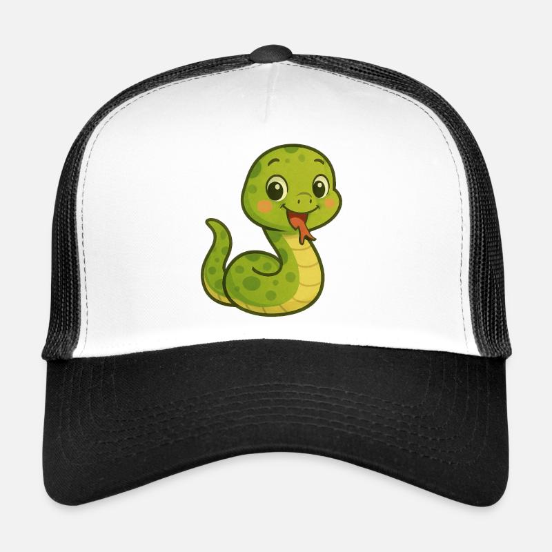 Serpent au visage amical Casquette trucker 