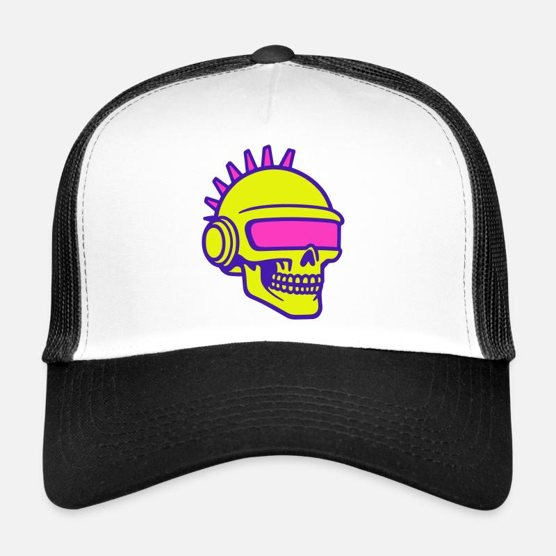 Future Skull Punk Trucker Cap