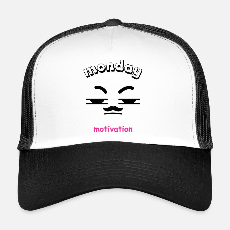 Citation de motivation avec illustration de cœur Casquette trucker 