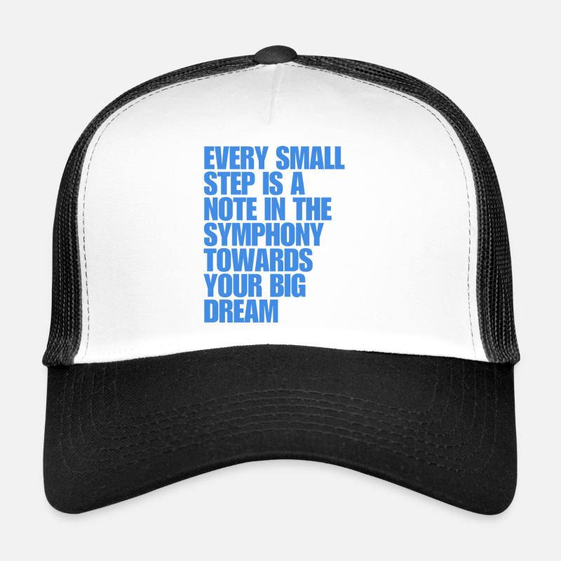 Inspirational Symphony Quote Design - Trucker Cap - white/black