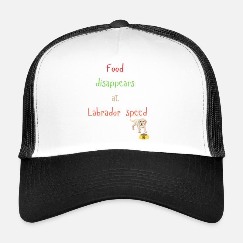 Labrador Essen Verschwinden Verspieltes Design Trucker Cap