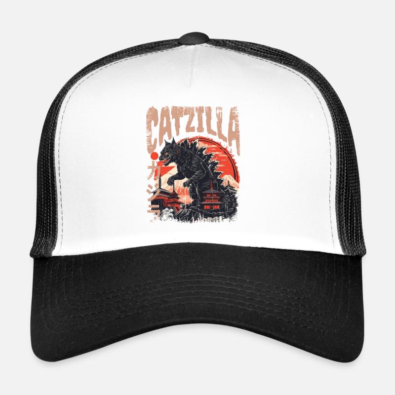 Japanische Kaiju Katze  Trucker Cap