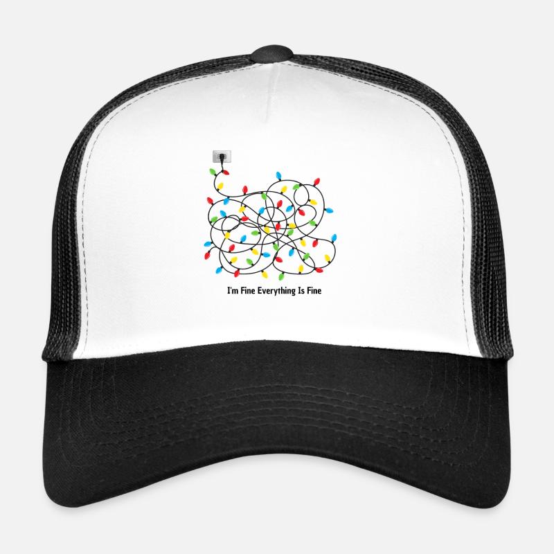 I-M Fine Everything Is Fine, équipe de Noël Casquette trucker 