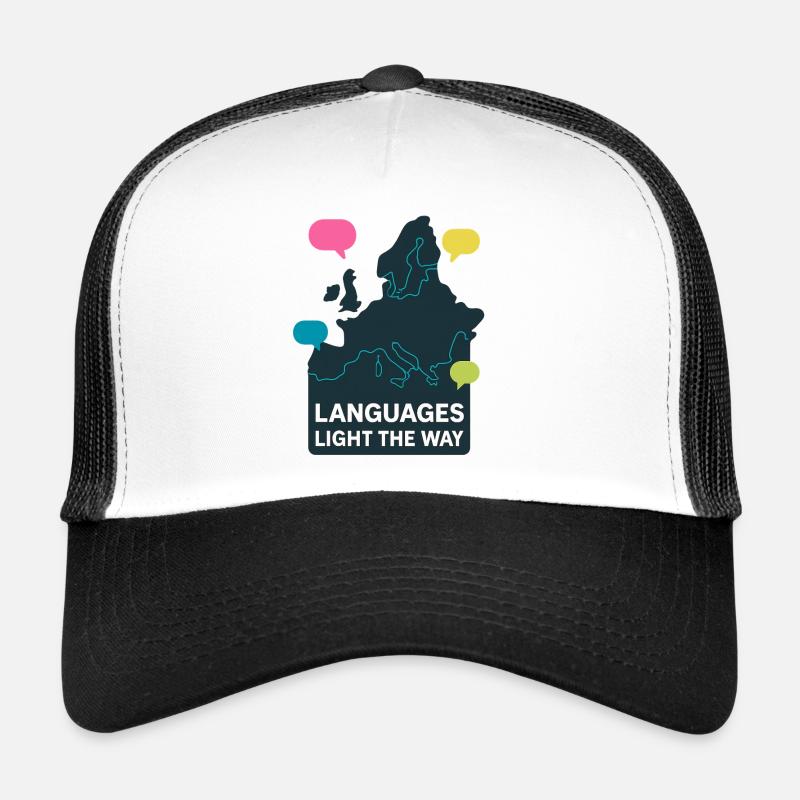 Languages light the way Sprachen Europa Trucker Cap