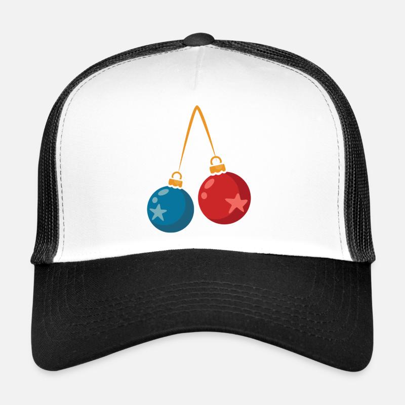 Bunte Weihnachtskugeln Deko Design Trucker Cap