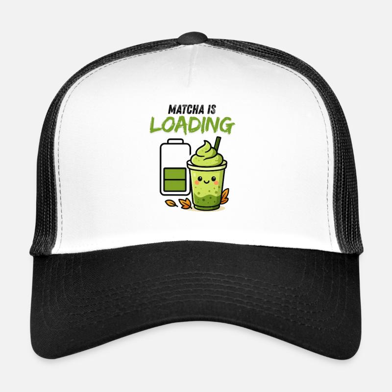 Loading Screen Green Smoothie Matcha Viral Trucker Cap