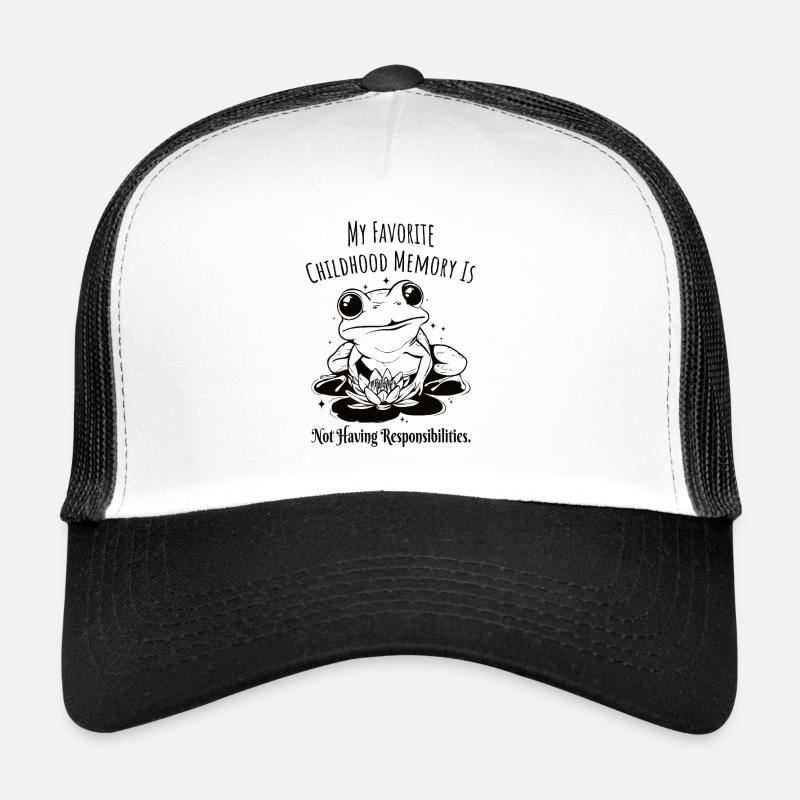 Childhood Memory Responsibility Frog Trucker Cap