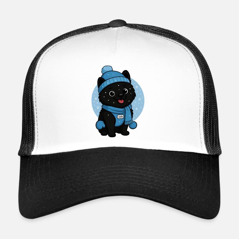 Chien câlin Magie de l’hiver Casquette trucker 