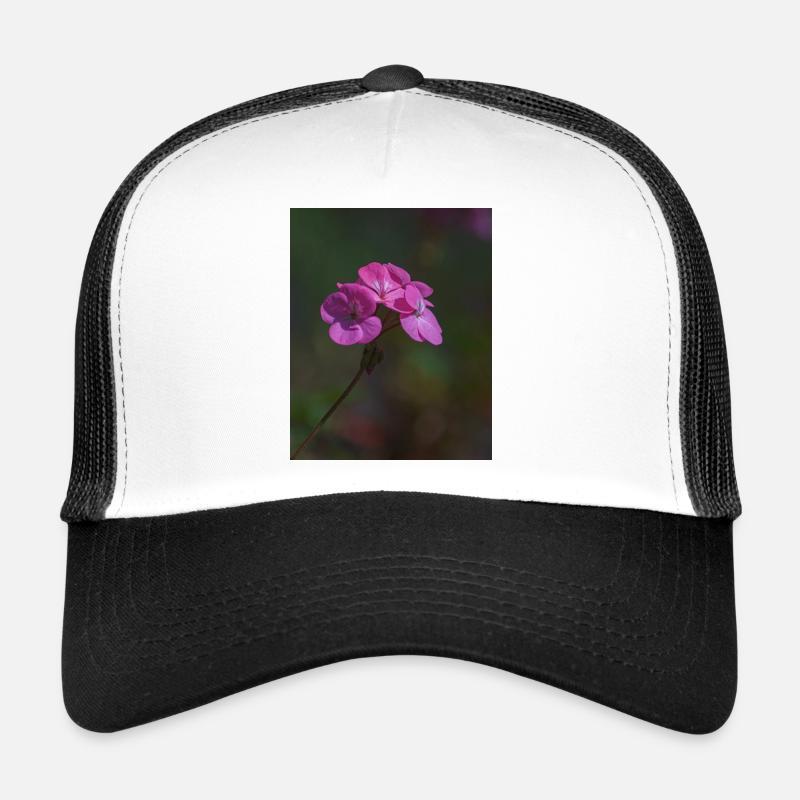 fleurs roses Casquette trucker 