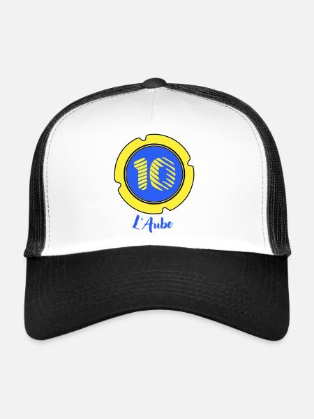 Logo of the Aube department 10 - Trucker Cap - white/black - Front